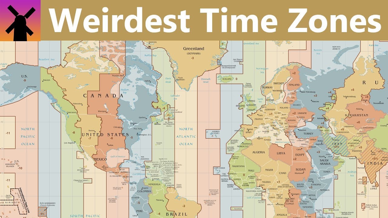 The Most Time zones countries